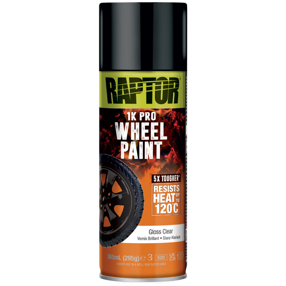 RWPGC-AL_RAPTOR-Wheel-Paint-400mL-Aerosol-GLOSS-CLEAR_EU-1000x1000 Spray Lac Jante, Raptor, 120°C, 365 ml - imagine 1